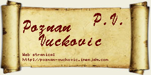 Poznan Vučković vizit kartica